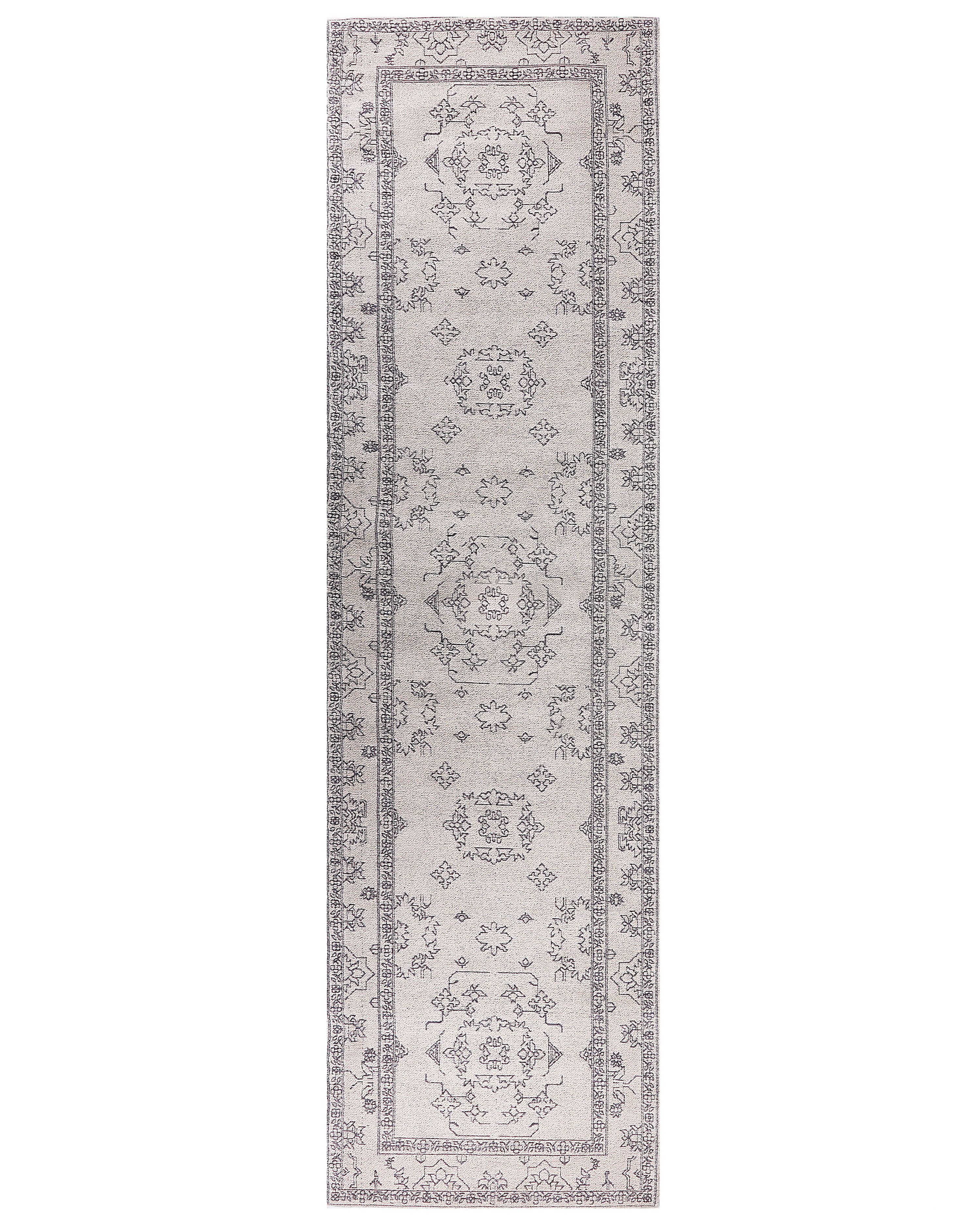Rug GOLLER Beige 80 x 300 cm Cotton