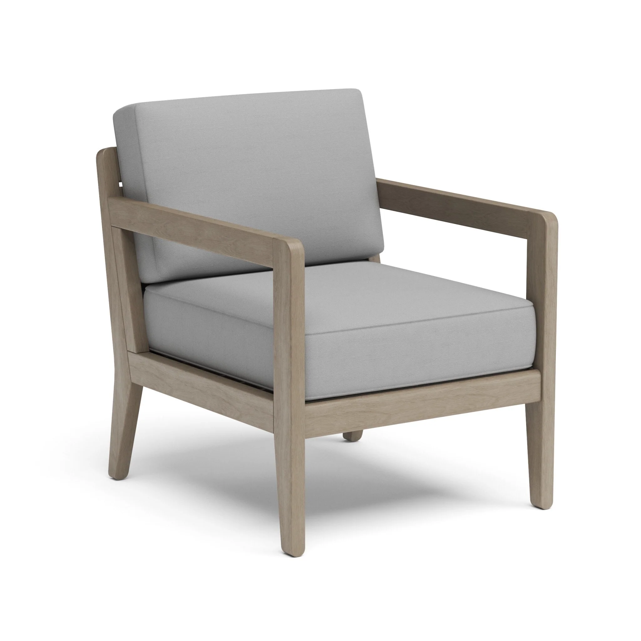 Homestyles Sustain Gray Wood Outdoor Lounge Armchair