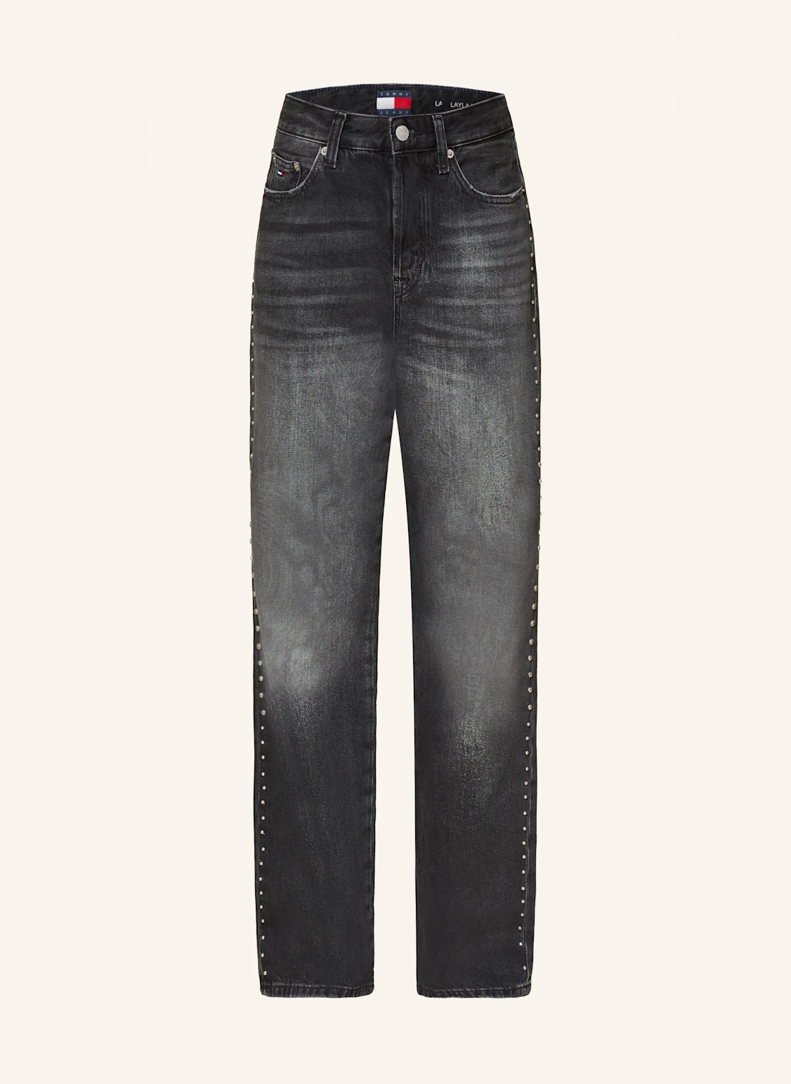 TOMMY JEANS Straight Jeans LAYLA mit Nieten