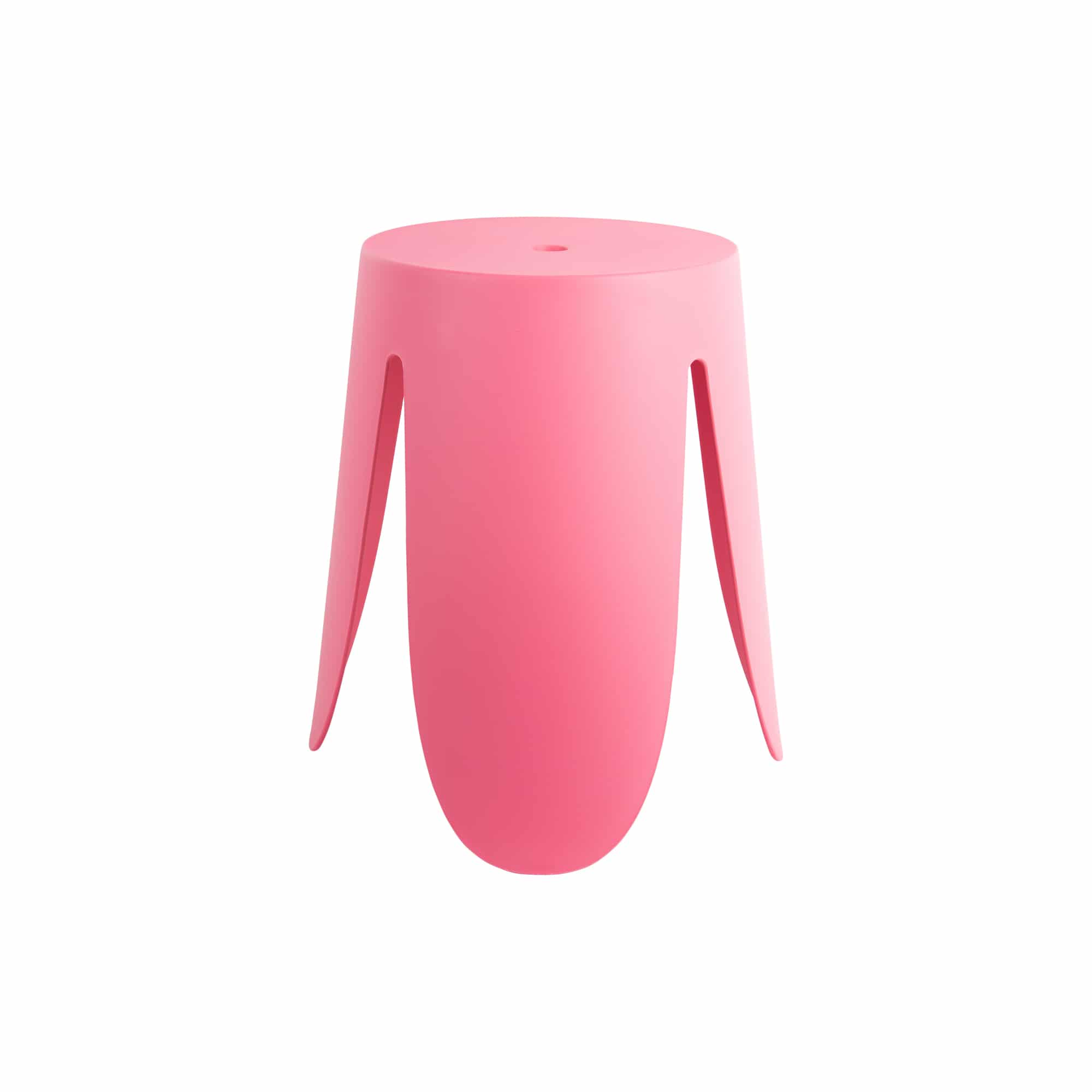 Leitmotiv poef Stool Ravish - roze - Ø43cm