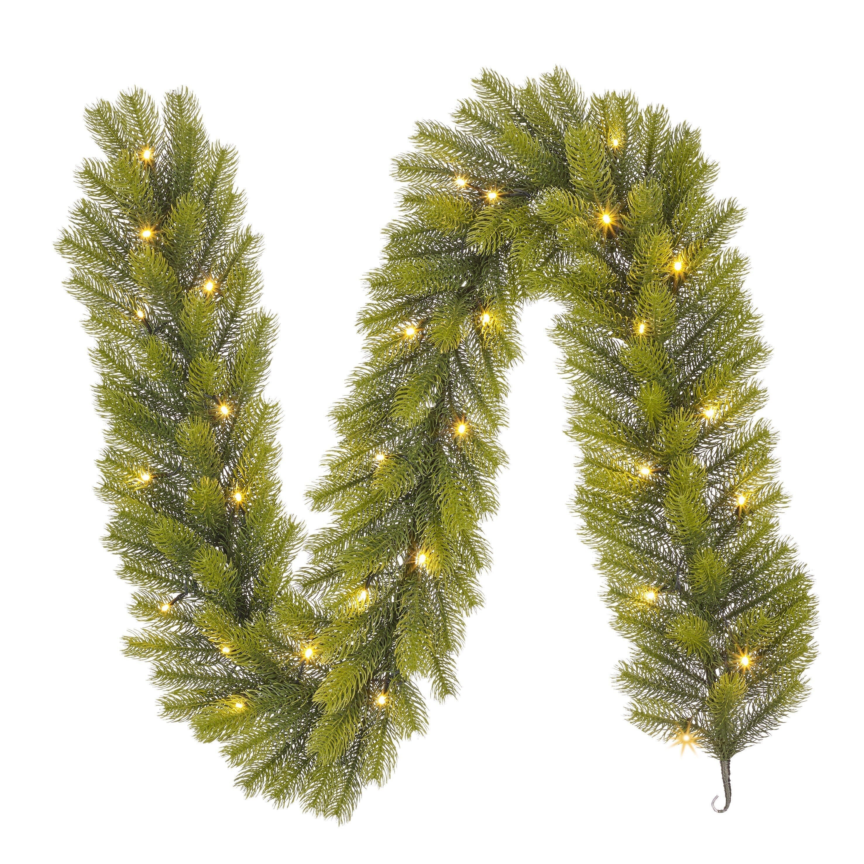 Black Box Trees Nagoya Guirlande met LED Verlichting - L180 x Ø20 cm - Groen