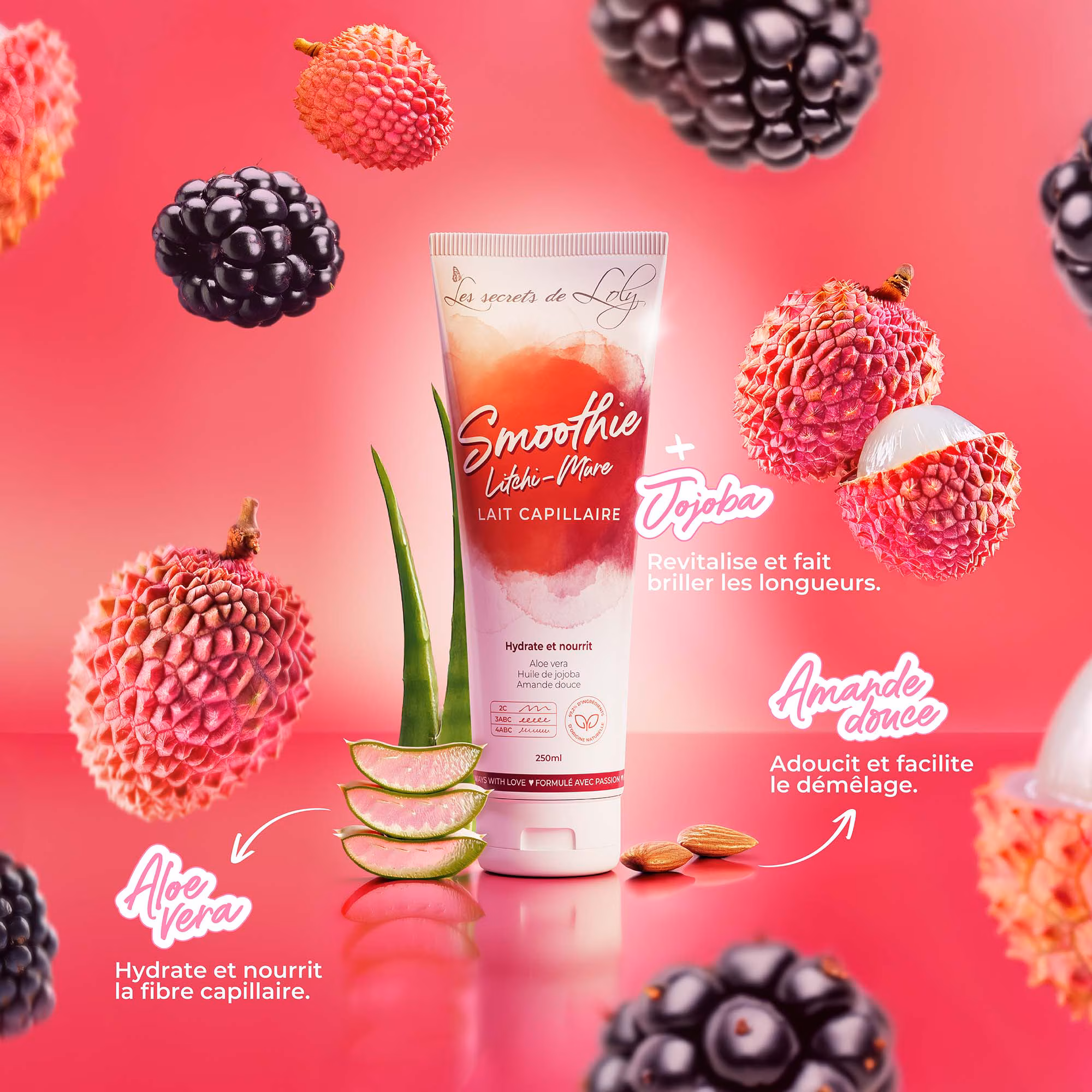 SMOOTHIE LITCHIE-MURELait capillaire hydrate et nourrit