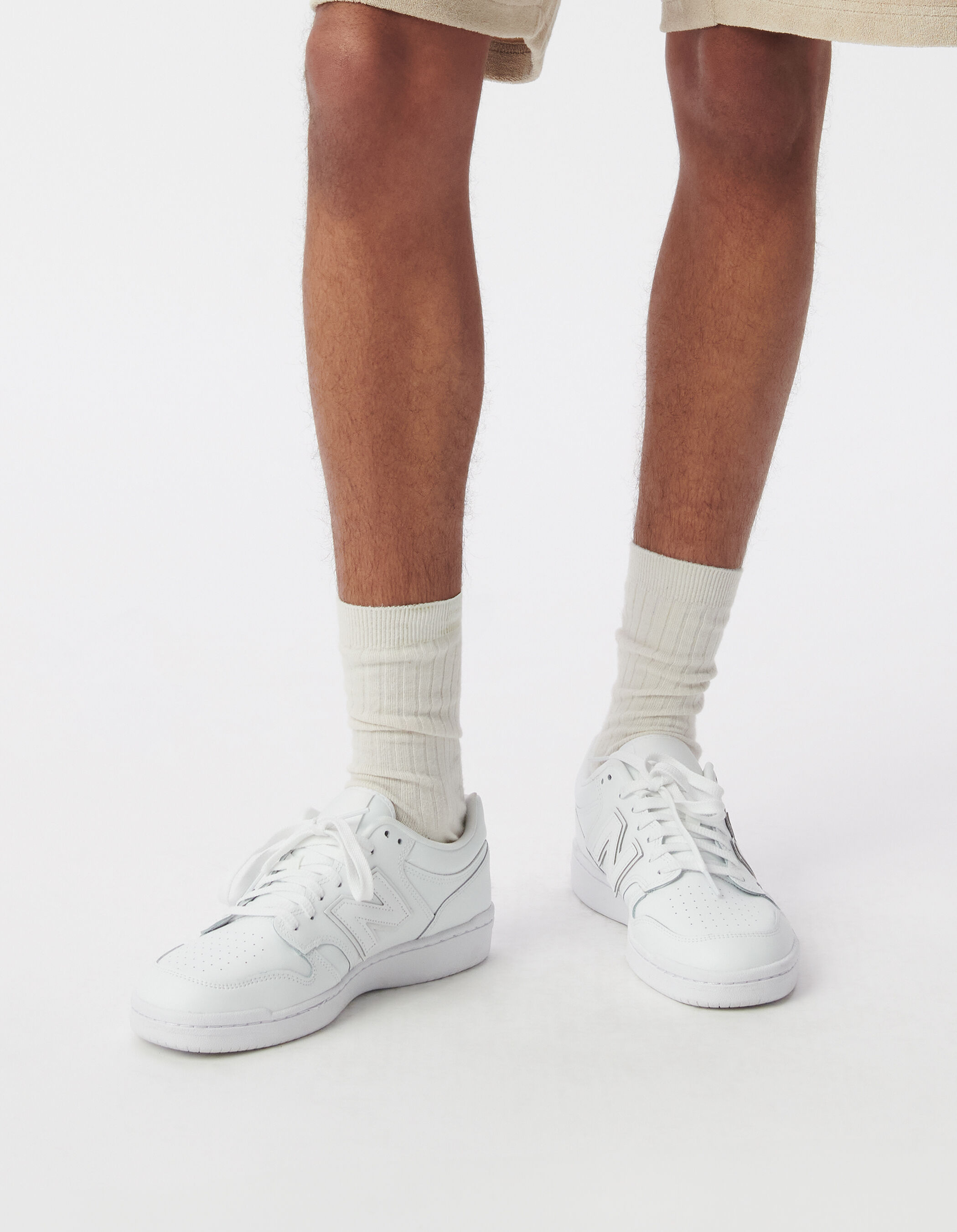 Baskets blanches NEW BALANCE 480 Homme