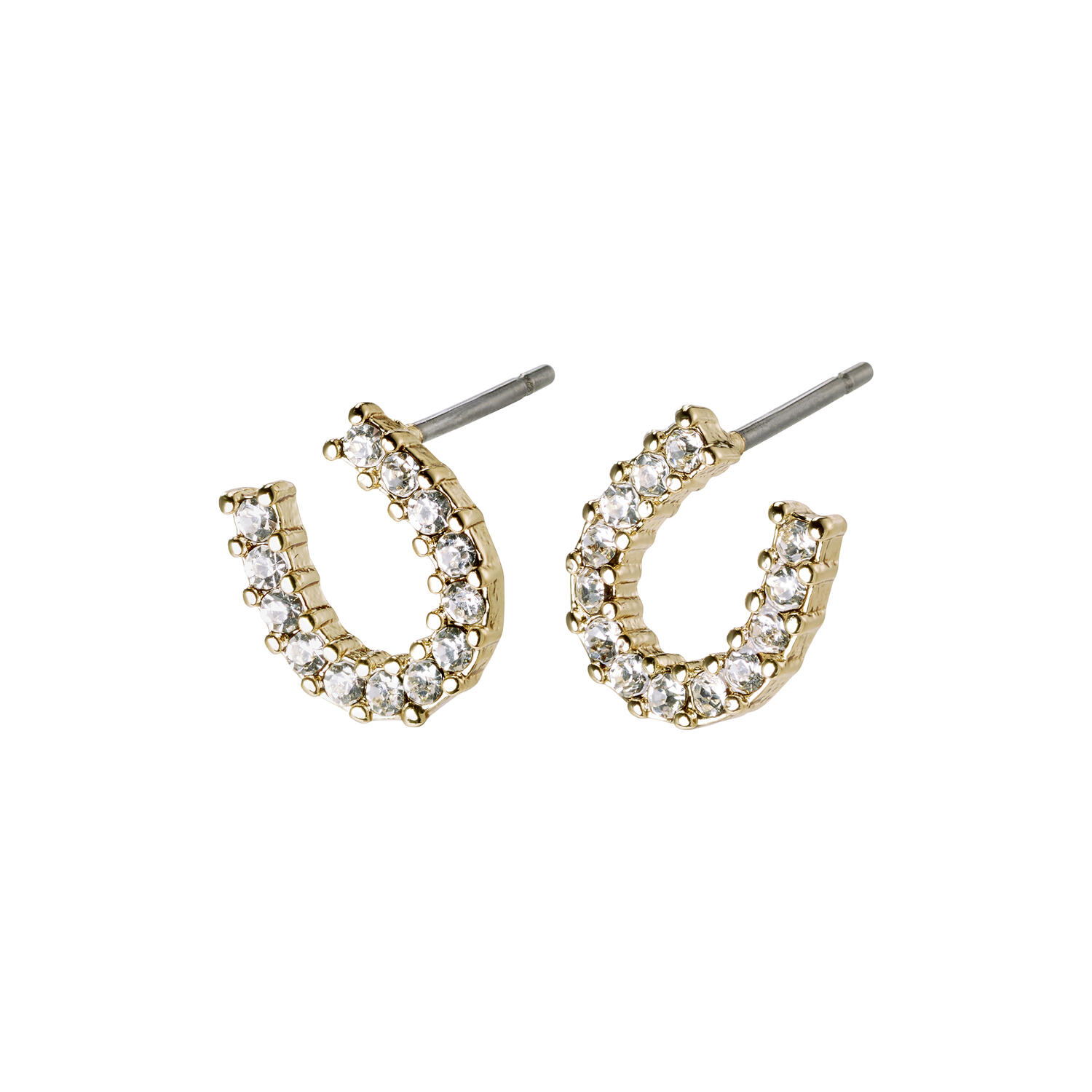 LEANNA Good Luck Crystal øreringe, gold plated