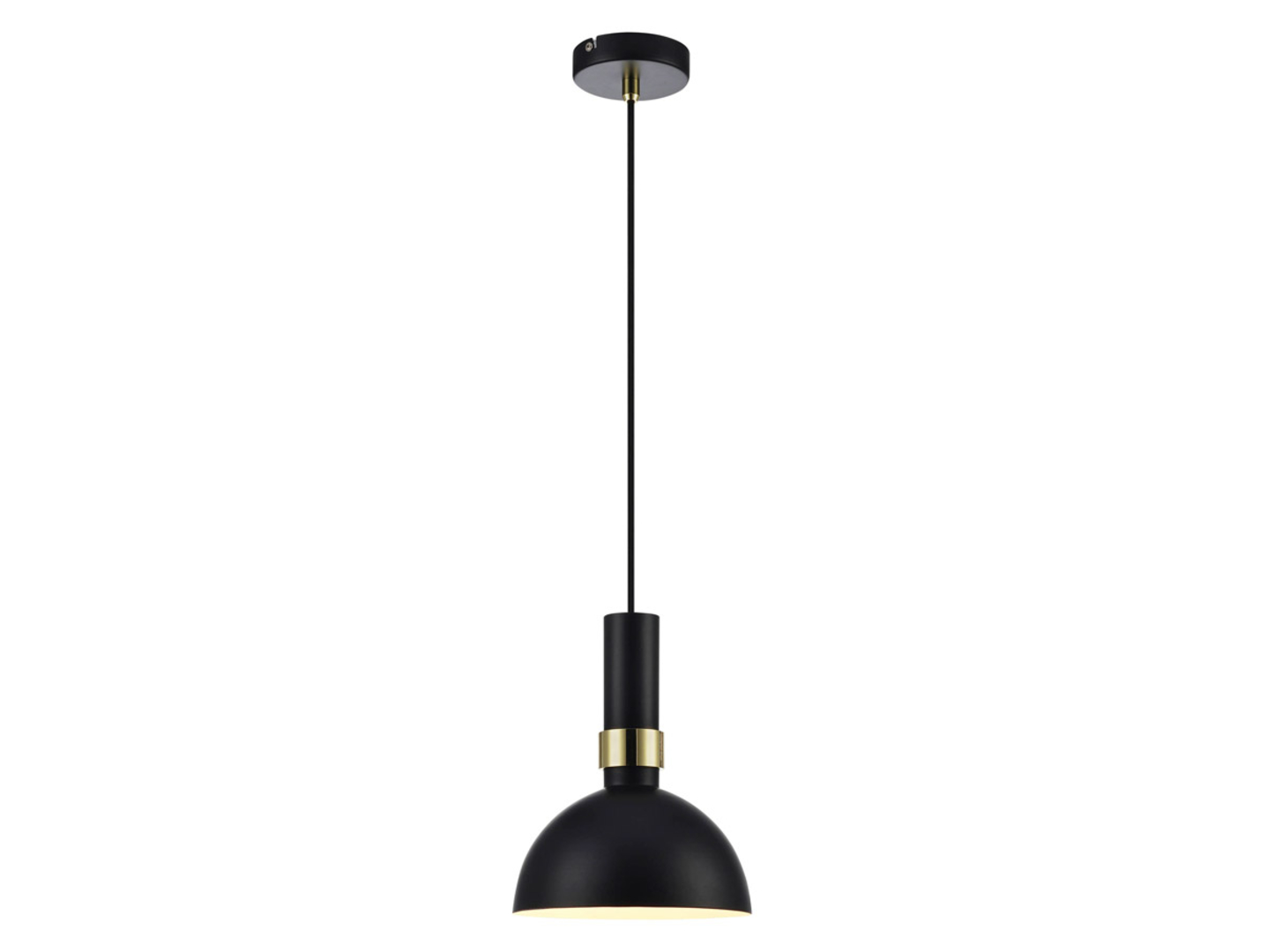Lampa wisząca Larry metalowa czarna