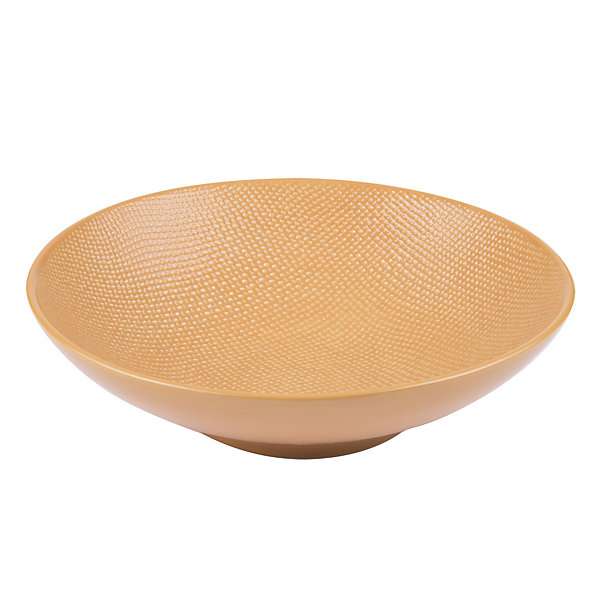 Assiette creuse Vésuvio safran 19 cm (lot de 6)