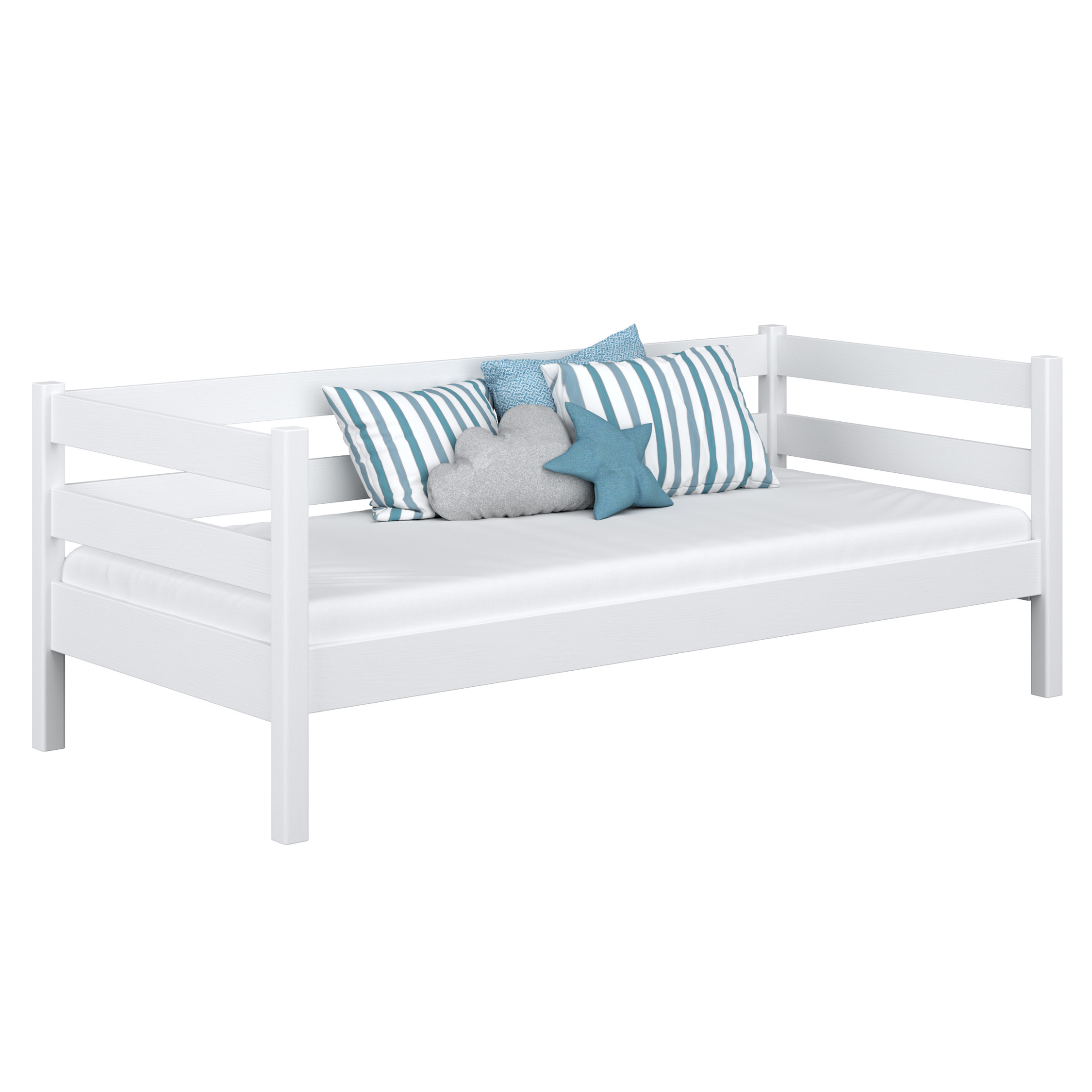 Drewniane łóżko sofa N01