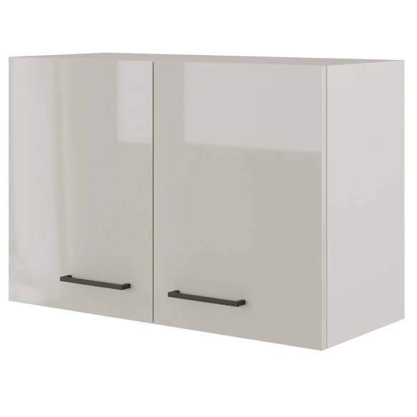 Hängeschrank, »Lund«, 2 Türen, LxBxH: 80x54,8 cm, lichtgrau glänzend