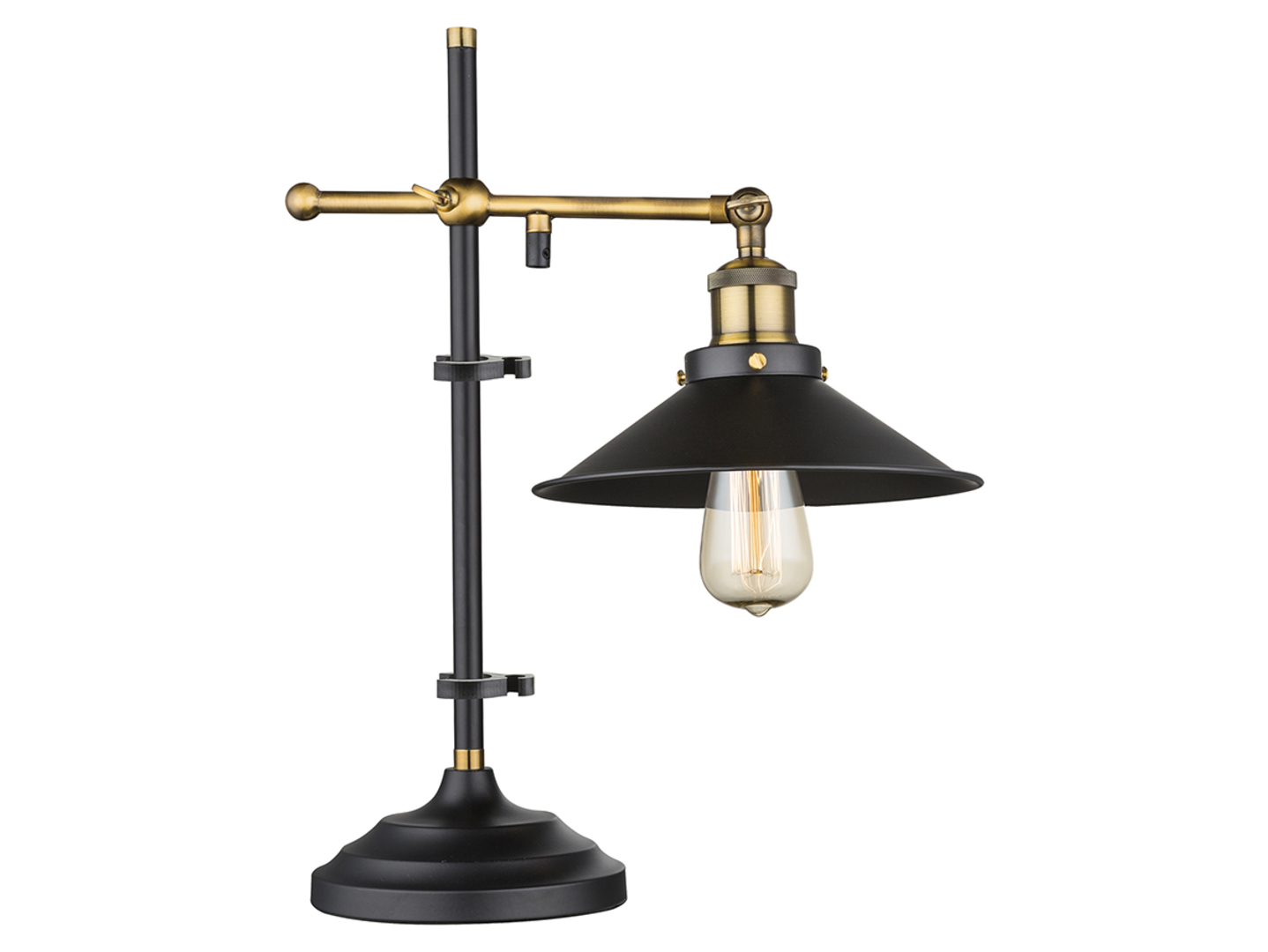 Lampa stołowa Lenius metalowa czarna