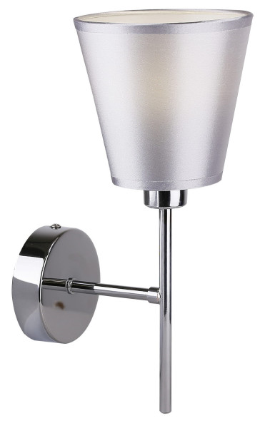 Lampa kinkiet VOX 1x40w e14 chrom z abażurem