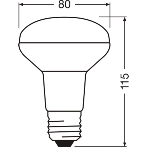 LED-Lampe »LED SUPERSTAR R80«, 5,9 W, 240 V