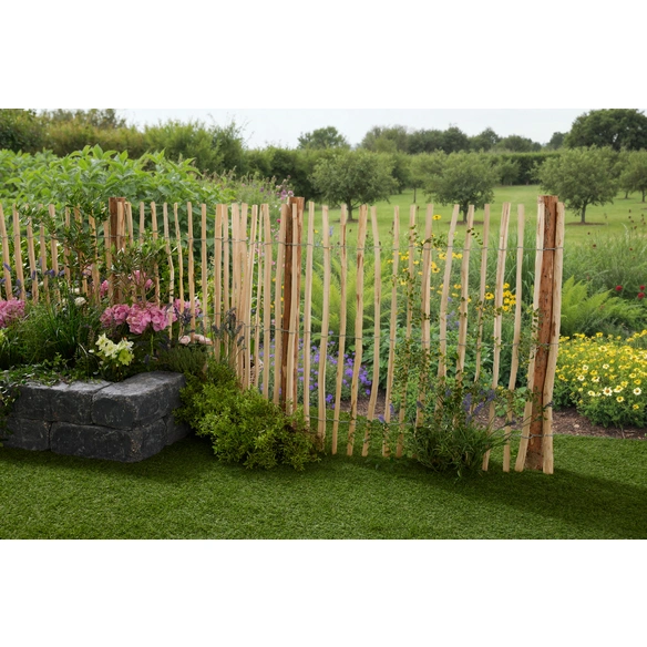 Rollzaun »Haselnuss«, LxH: 500 x 100 cm, natur, verzinkter Draht