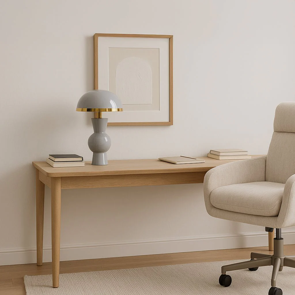 Candeeiro de Mesa Formas Cinza ICONIC