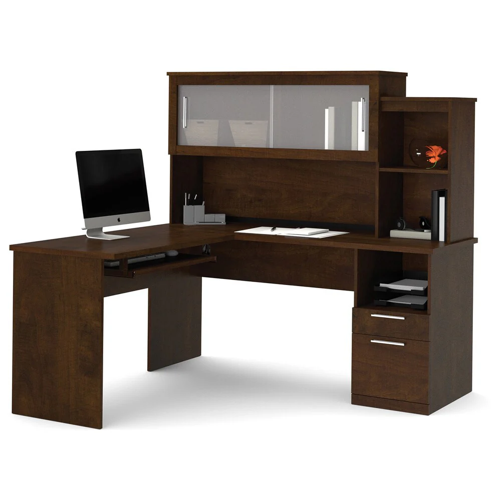 Bestar Dayton Melamine Reversible L-shaped Desk