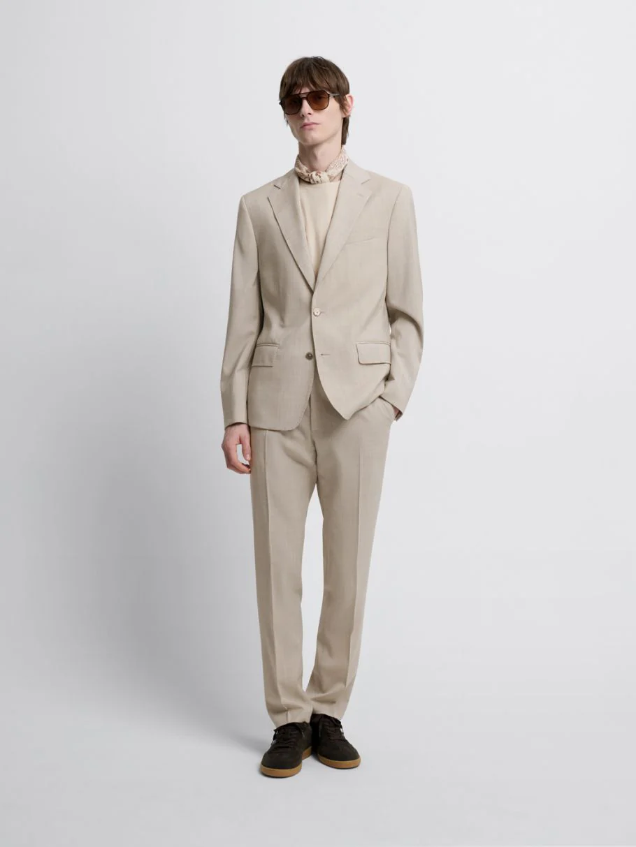 Veste de costume slim en laine mérinos