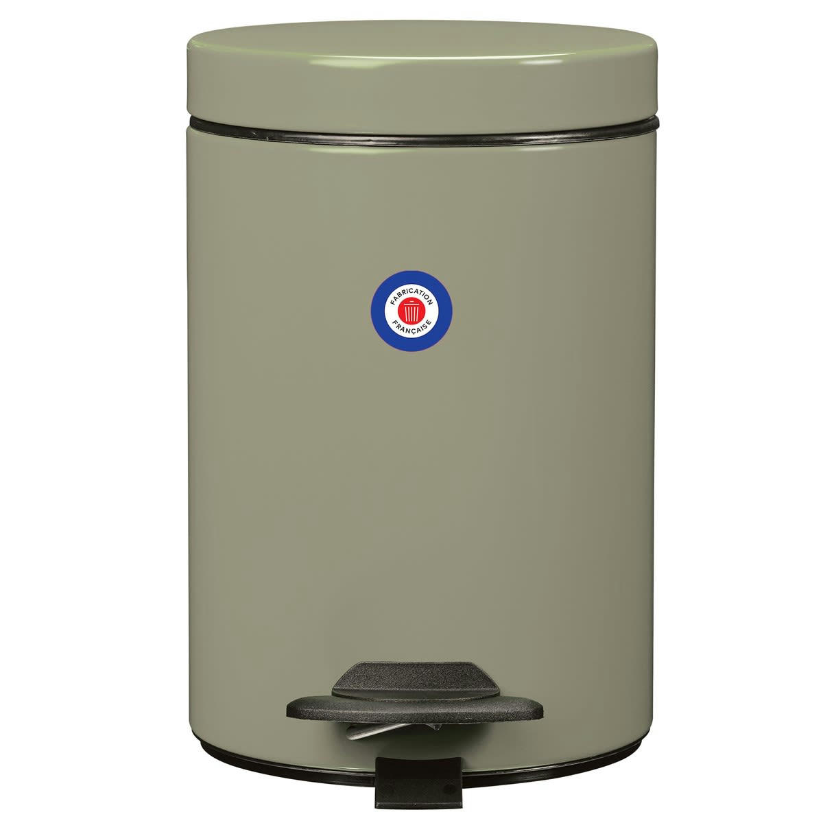 CYJEU - Poubelle 3L en Métal Vert kaki