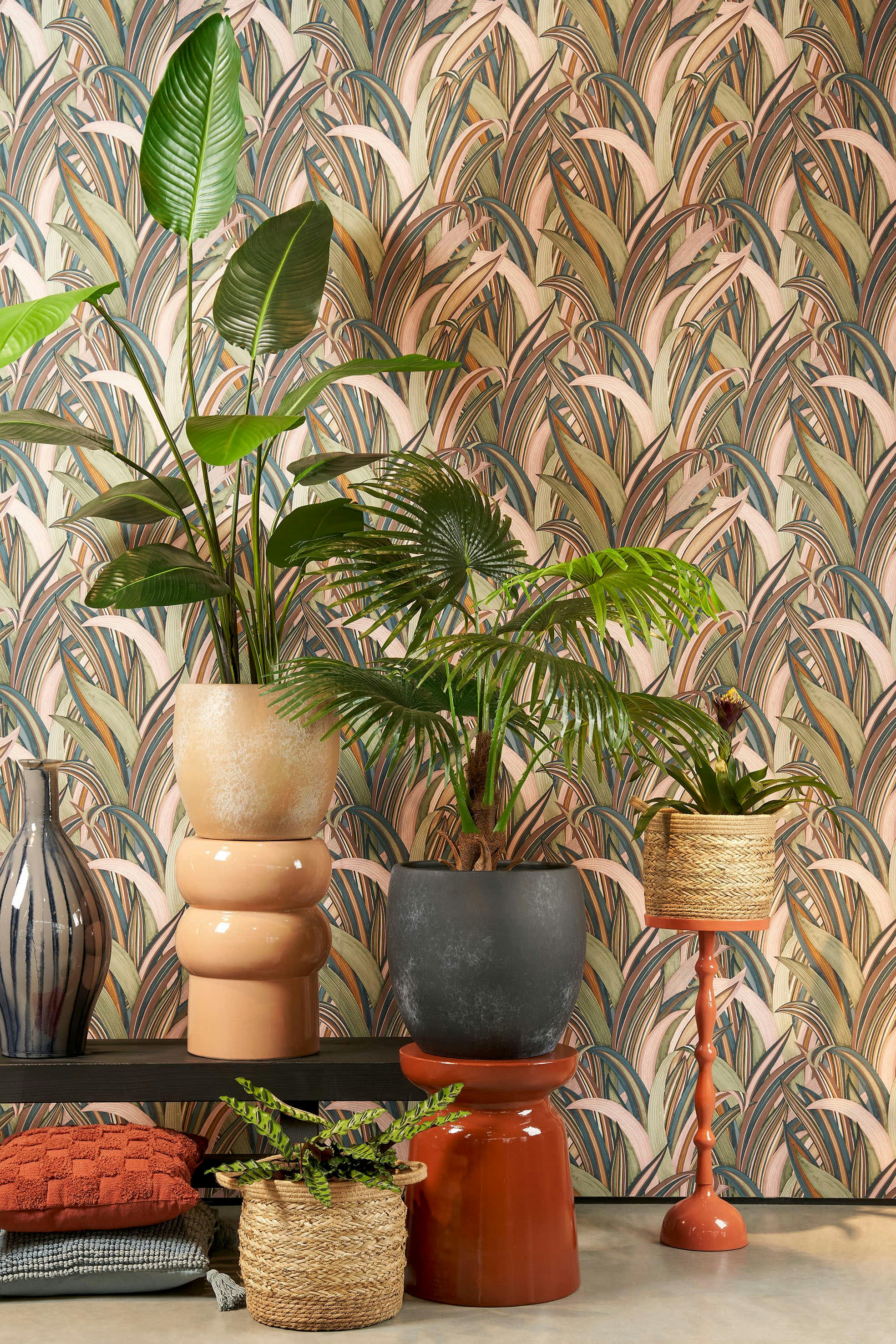 - Strelitzia artificielle en pot vert H150