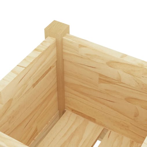 NNEVL Garden Planters 2 pcs 31x31x70 cm Solid Pinewood