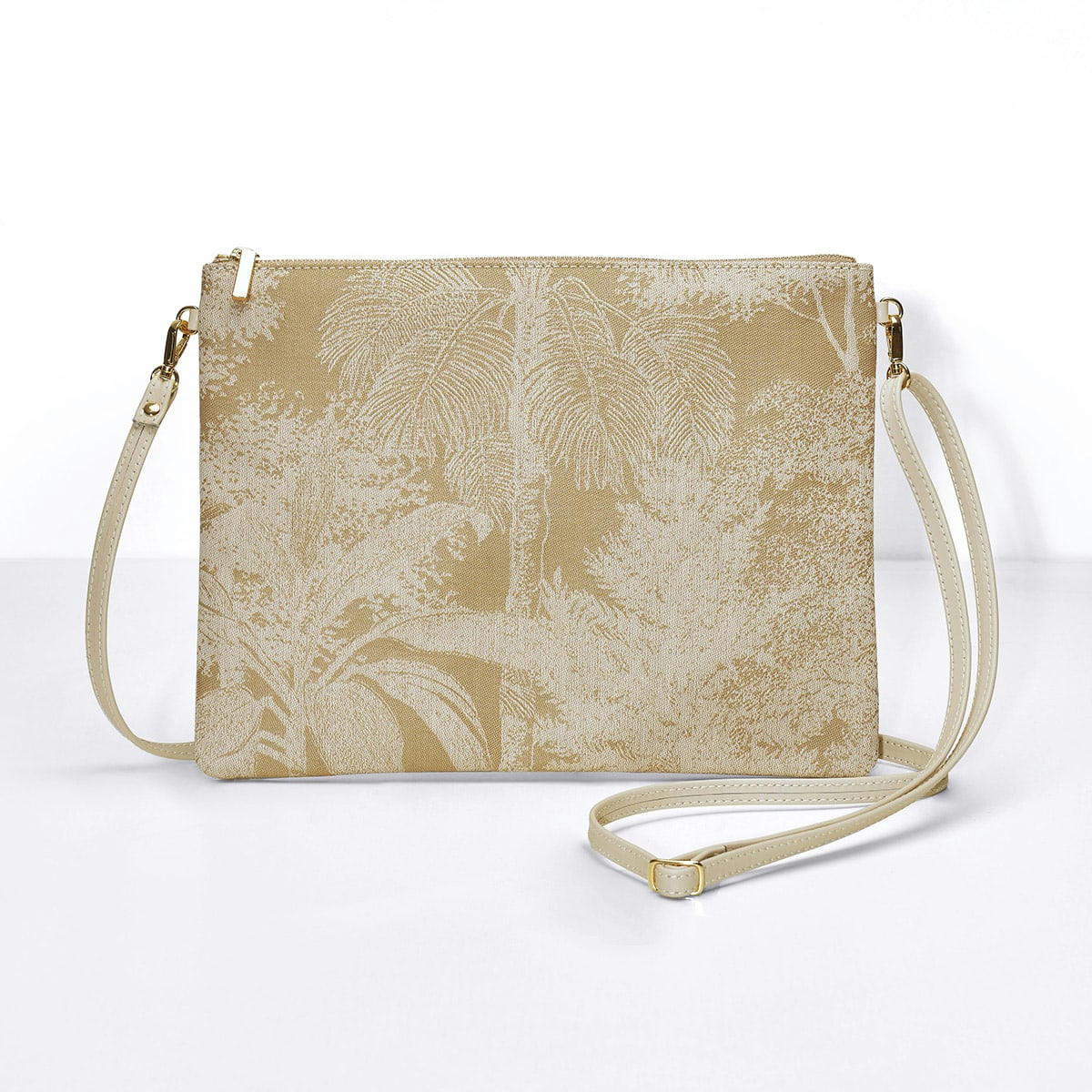 PAYSAGE - Pochette en coton bleu 28 x 21