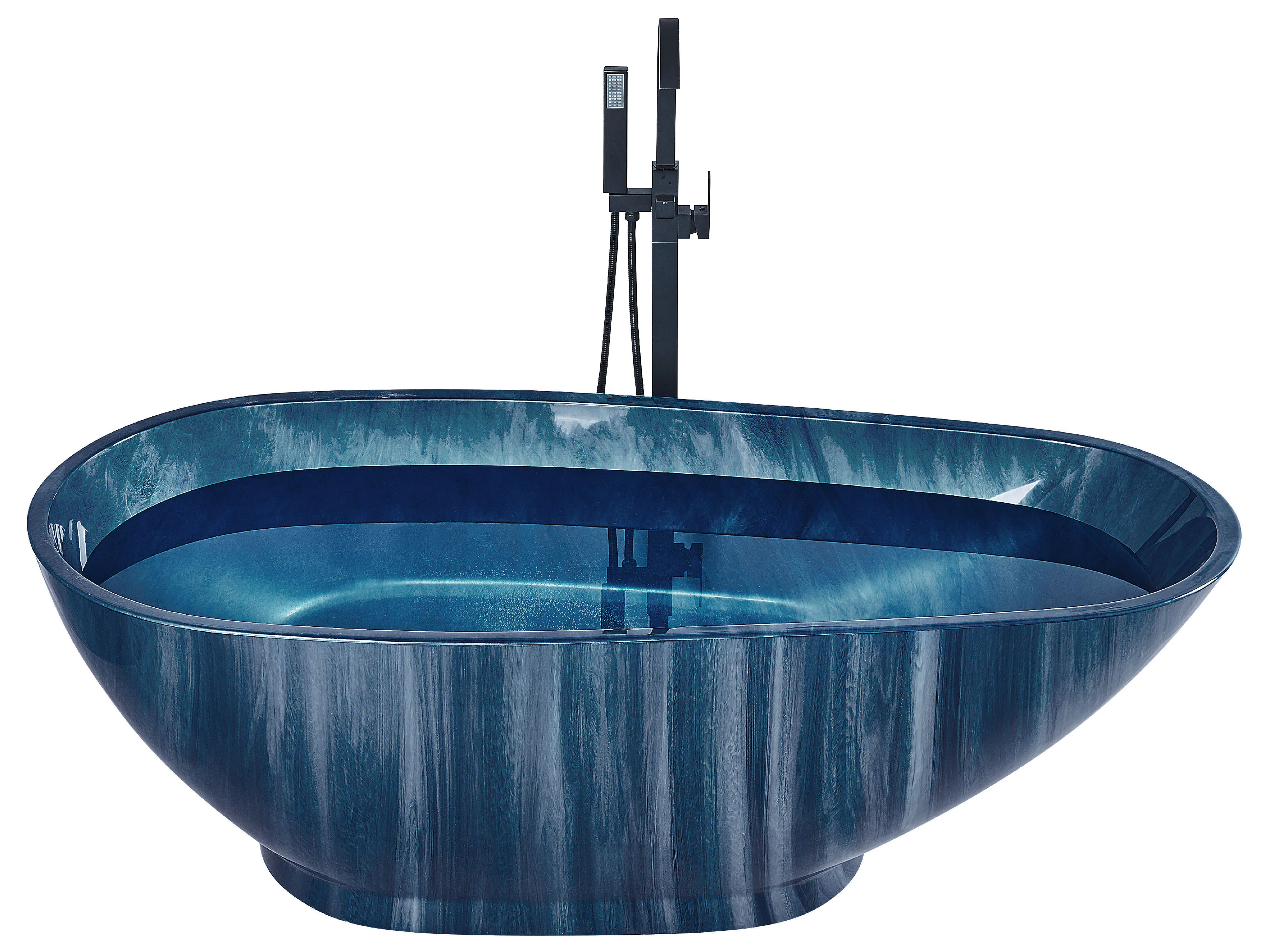 Freestanding Bathtub RIOJA 1700 x 800 mm Navy Blue