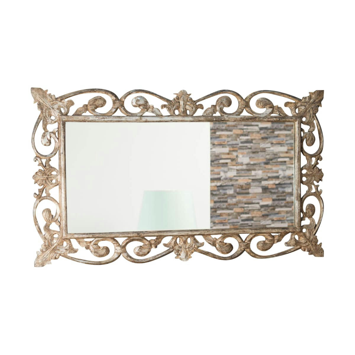 - Miroir Cordoue en bois patiné bronze 140x80