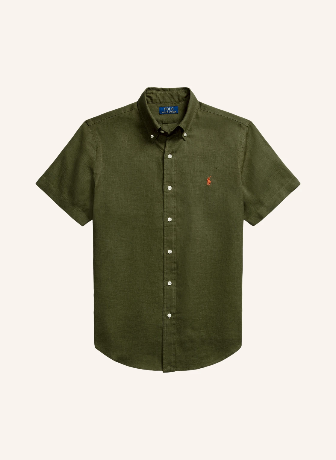 POLO RALPH LAUREN Kurzarm-Hemd Custom Fit aus Leinen