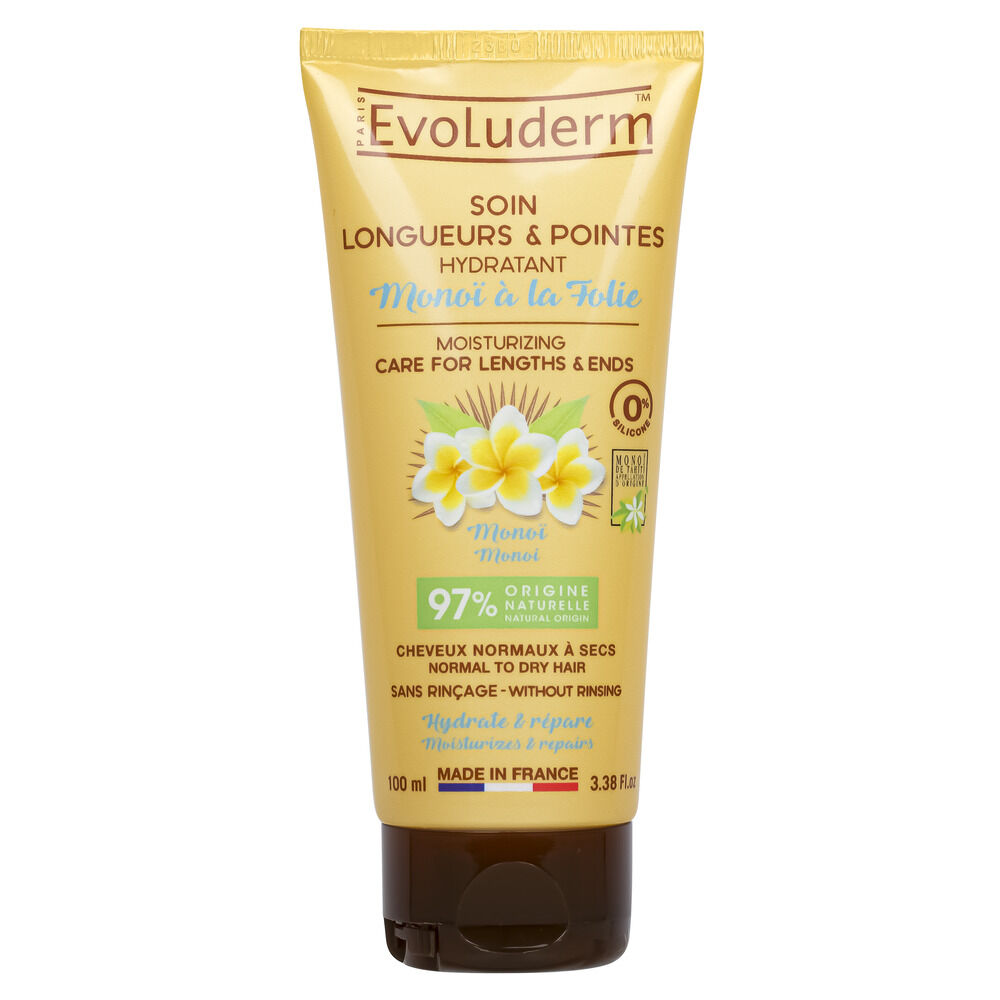 Soin cheveux longueurs et pointes Evoluderm monoï 100ml