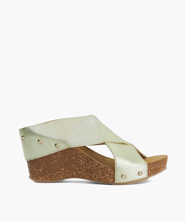 Krossleys Gold - Open Toe Wedge Sandals