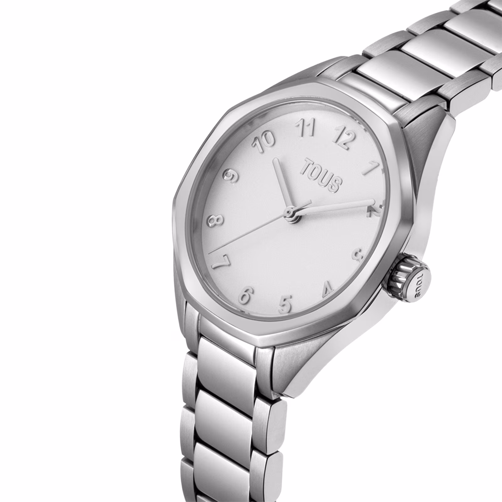 Reloj analógico con brazalete de eslabones de acero TOUS Now KDT