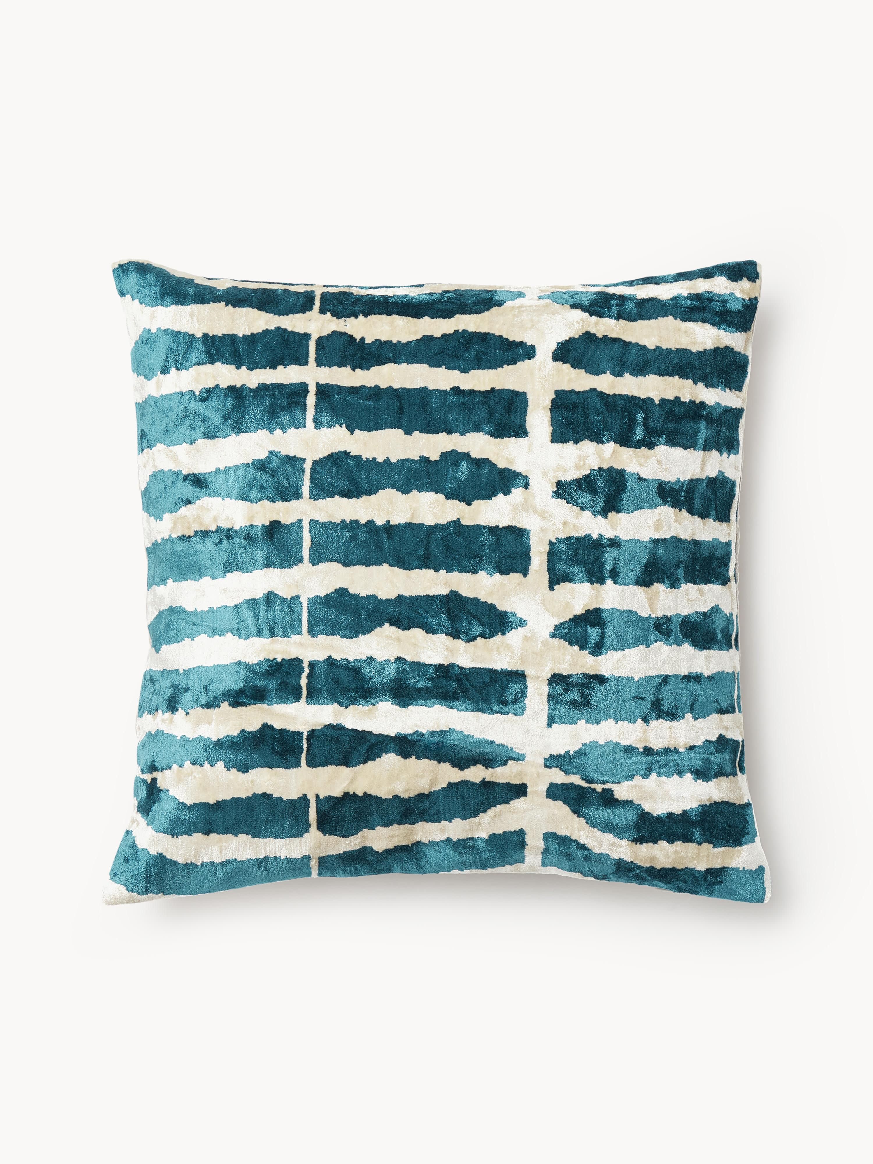 Viskose-Kissenhülle Dejan mit gewebtem Jacquard-Muster
