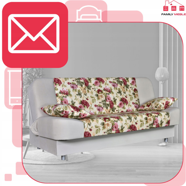 Sofa Sara Print Duo rozkładana wersalka spania Family meble