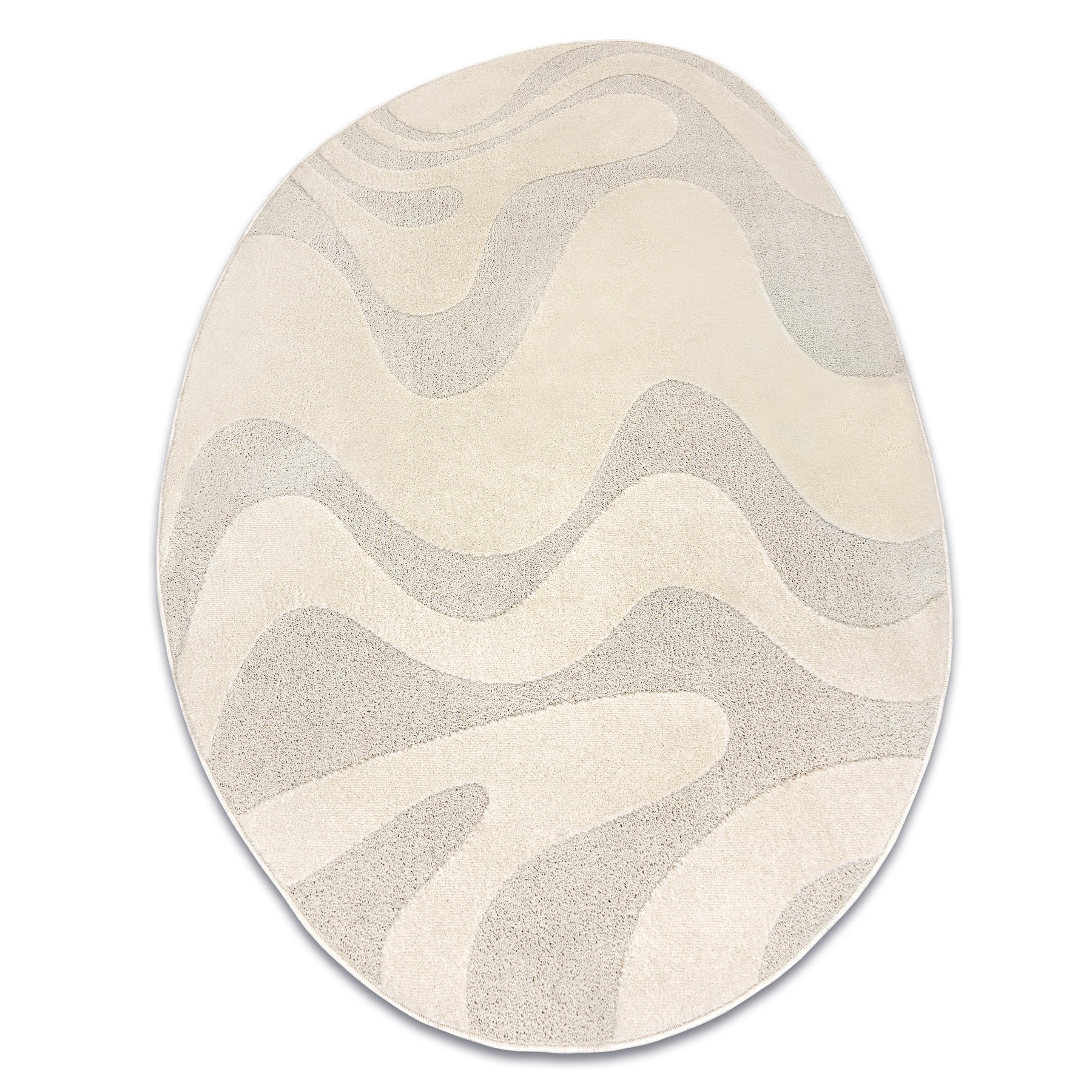 Dywan DUNE 8083 SHAPE krem - Abstrakcja, strukturalny, 133x190 cm