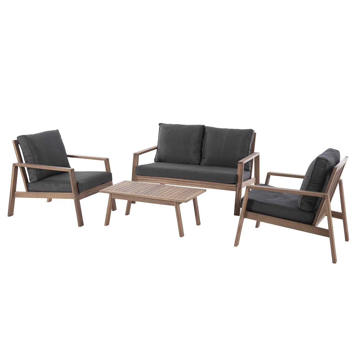 Conjunto de jardim TIWI em madeira acácia