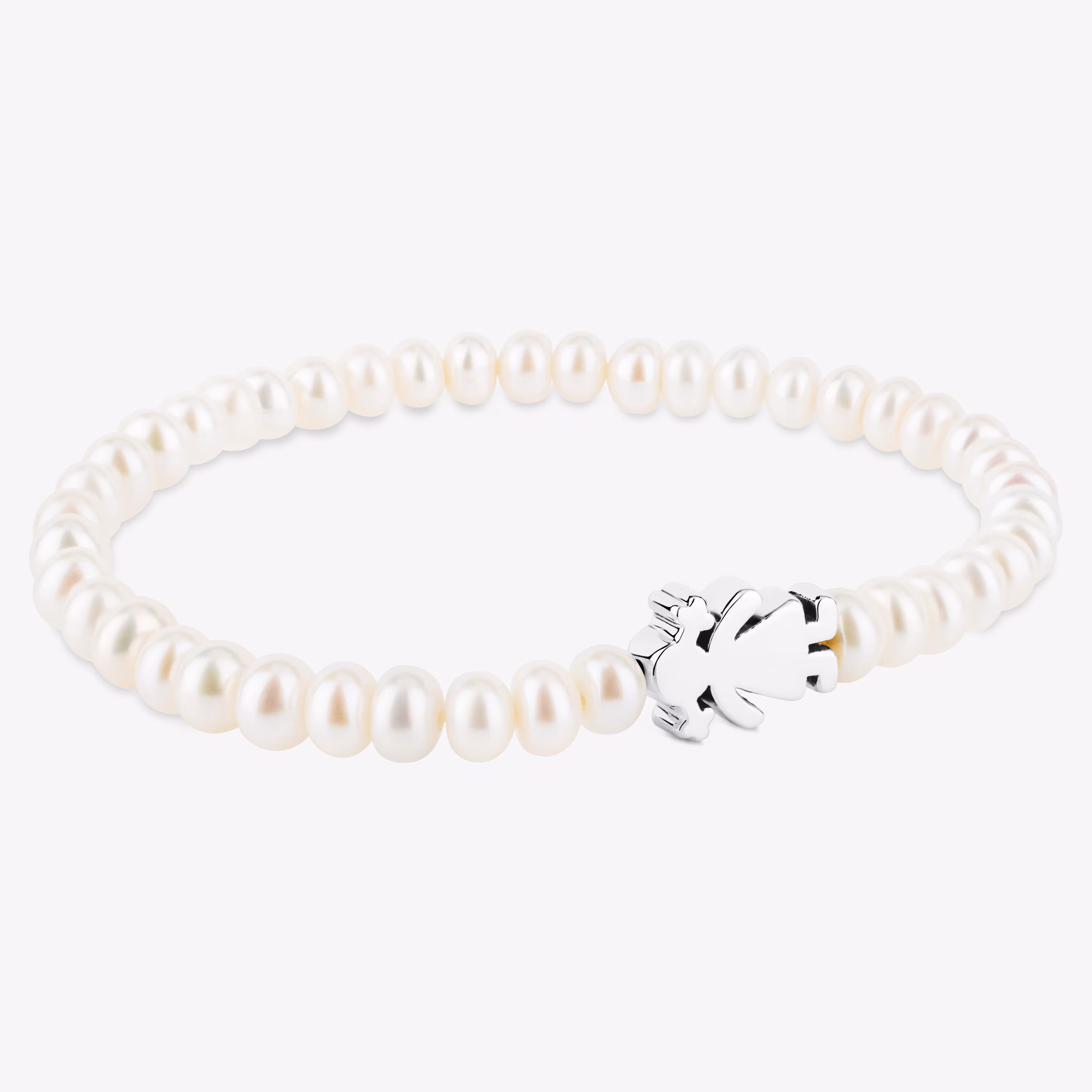 Pulsera niña de plata y perlas Sweet Dolls