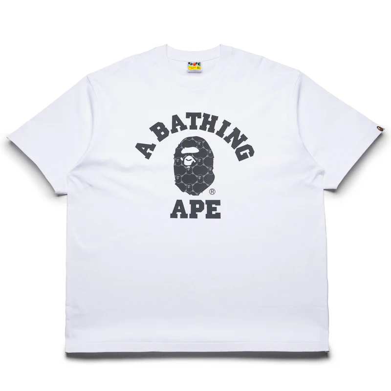 A Bathing Ape College Monogram College Tee - White
