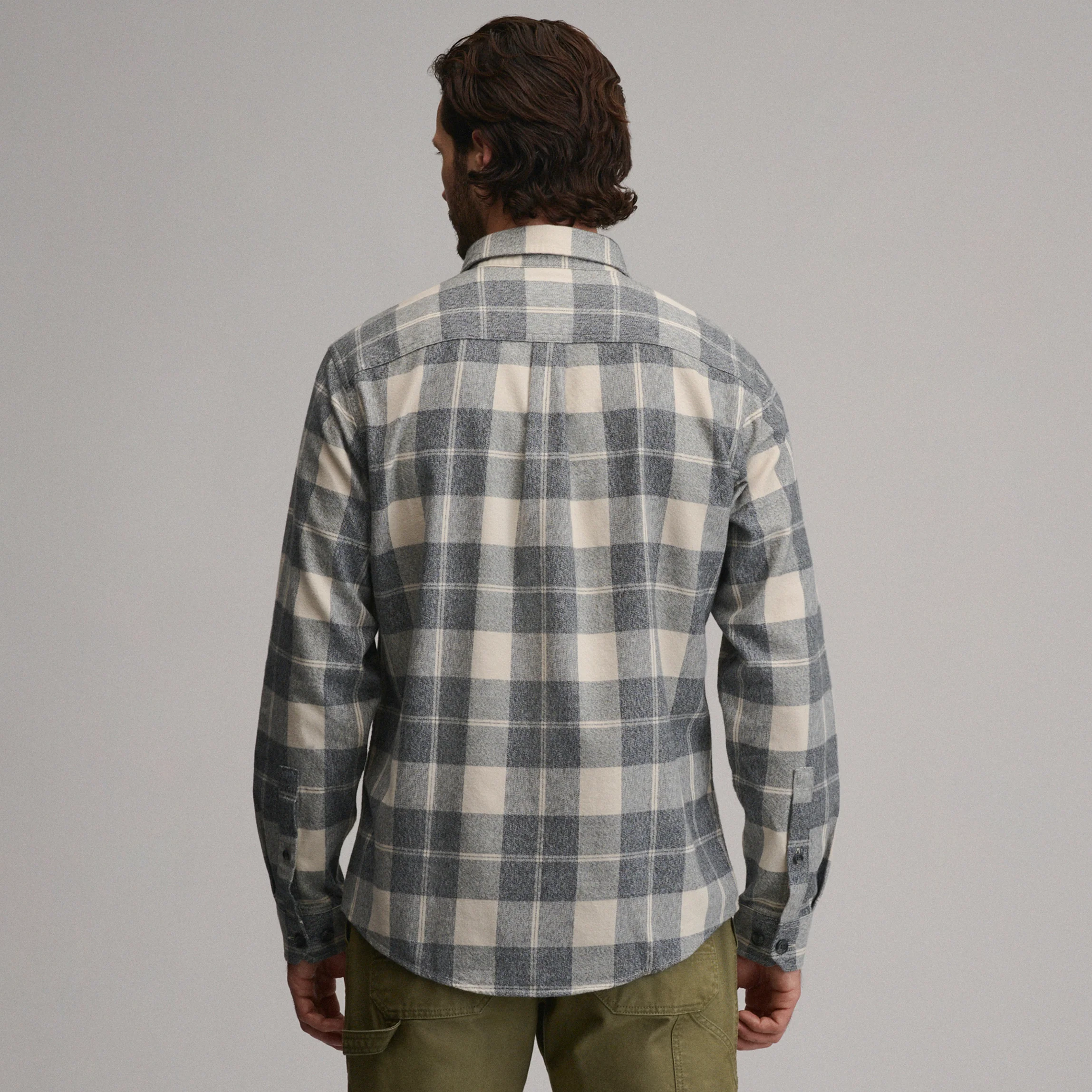 Men's Long-Sleeve Eddie's Cabin Shirt - Jaspe Flannel