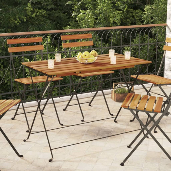 VidaXL Składany stolik bistro 100x54x71 cm