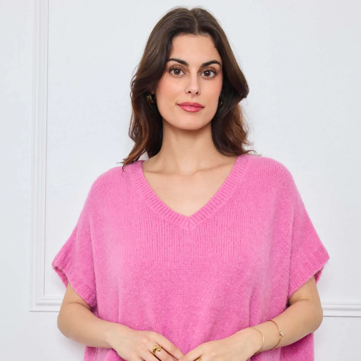 COL V OVERSIZED SANS MANCHES MILIE HYACINTHE