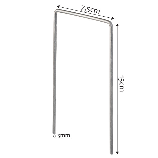 Szpilki Kołki Do Mocowania Włókniny 15cm 100szt