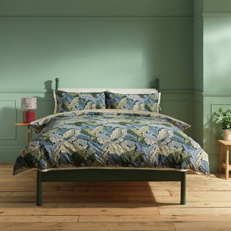 Habitat x Morris & Co. Acanthus Blue Bedding Set - Single