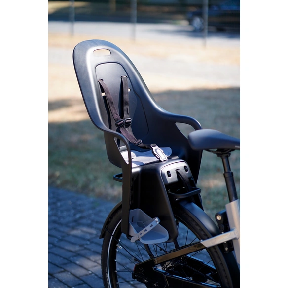 Fahrradzubehör, Kindersitz, verstellbar, grau