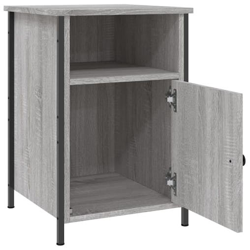 NNEVL Bedside Cabinets 2 pcs Grey Sonoma 40x42x60 cm Engineered Wood