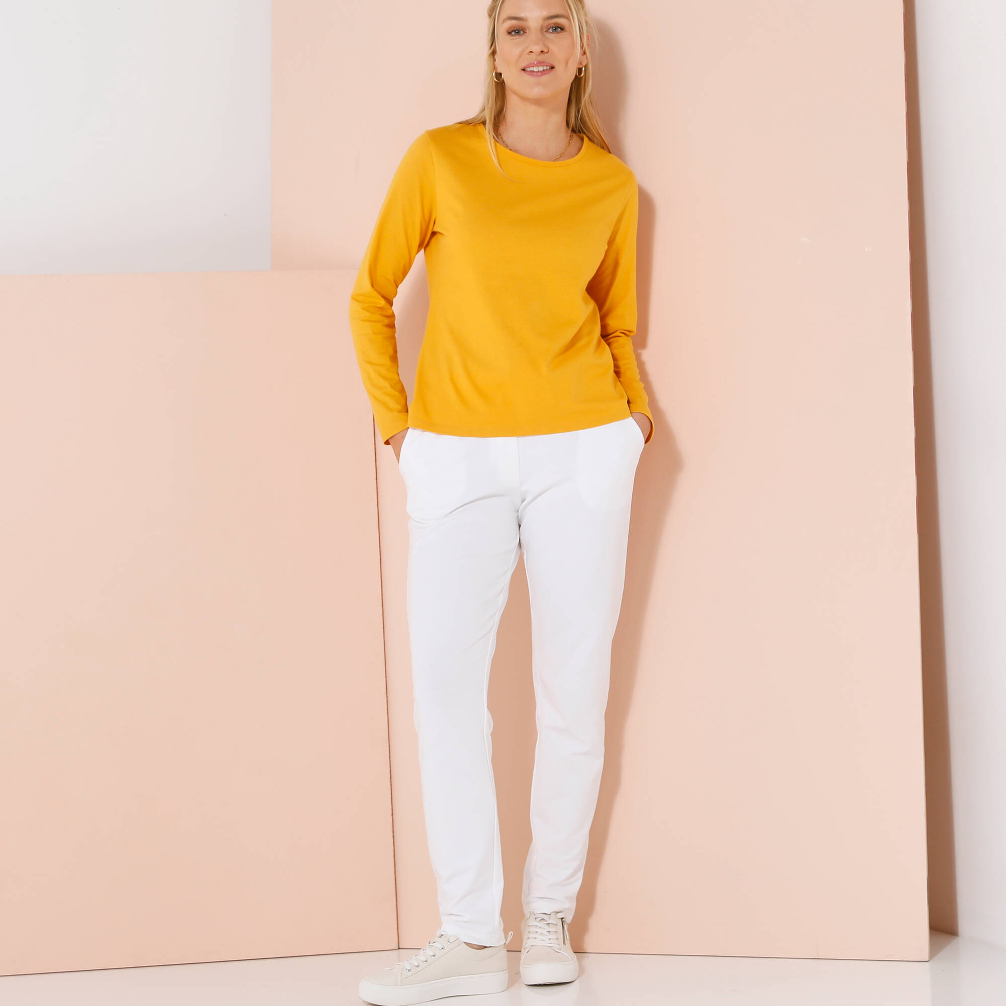T-shirt uni manches longues
