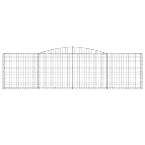 NNEVL Arched Gabion Baskets 6 pcs 400x30x100/120 cm Galvanised Iron