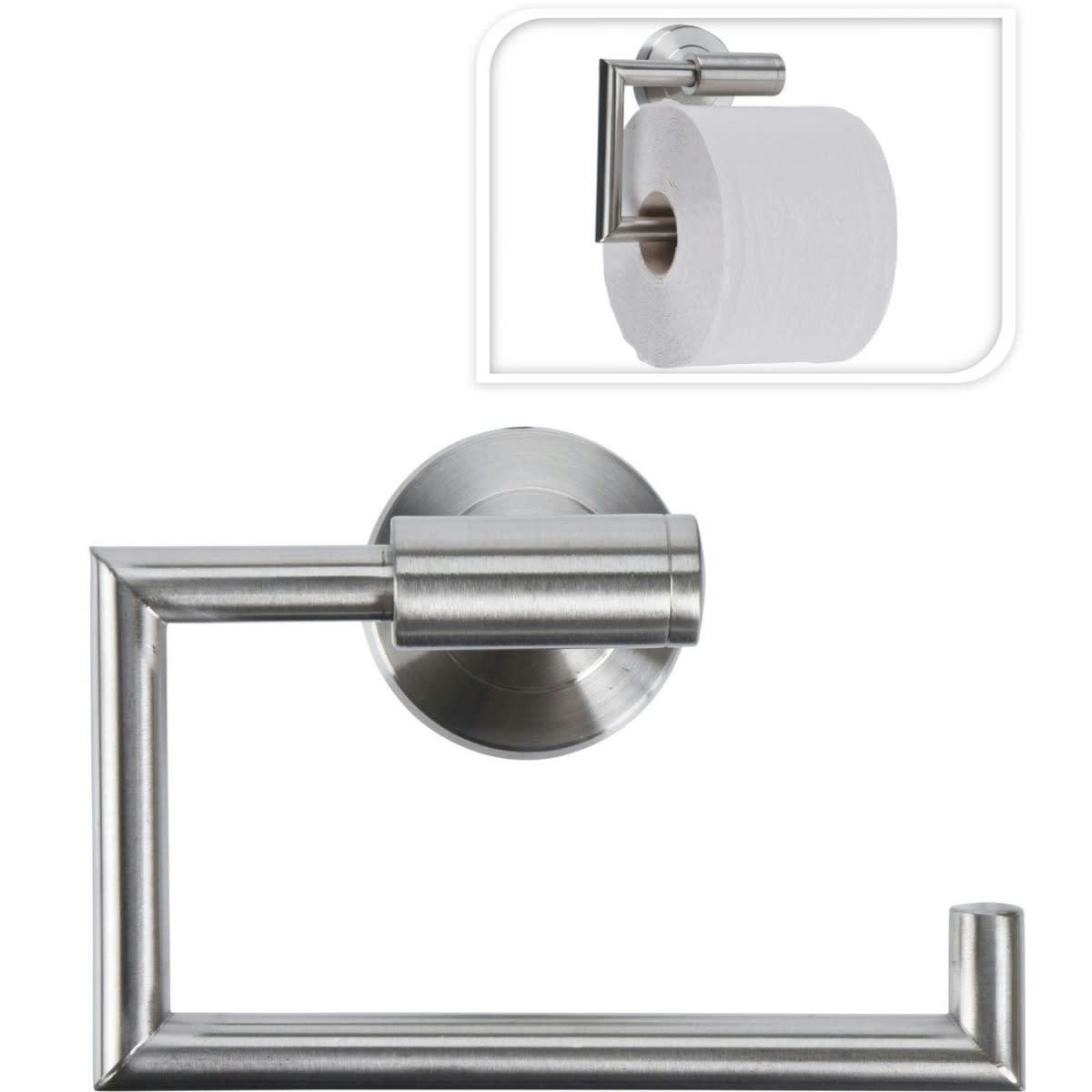 INOX - Dérouleur papier toilette mural en acier inoxydable