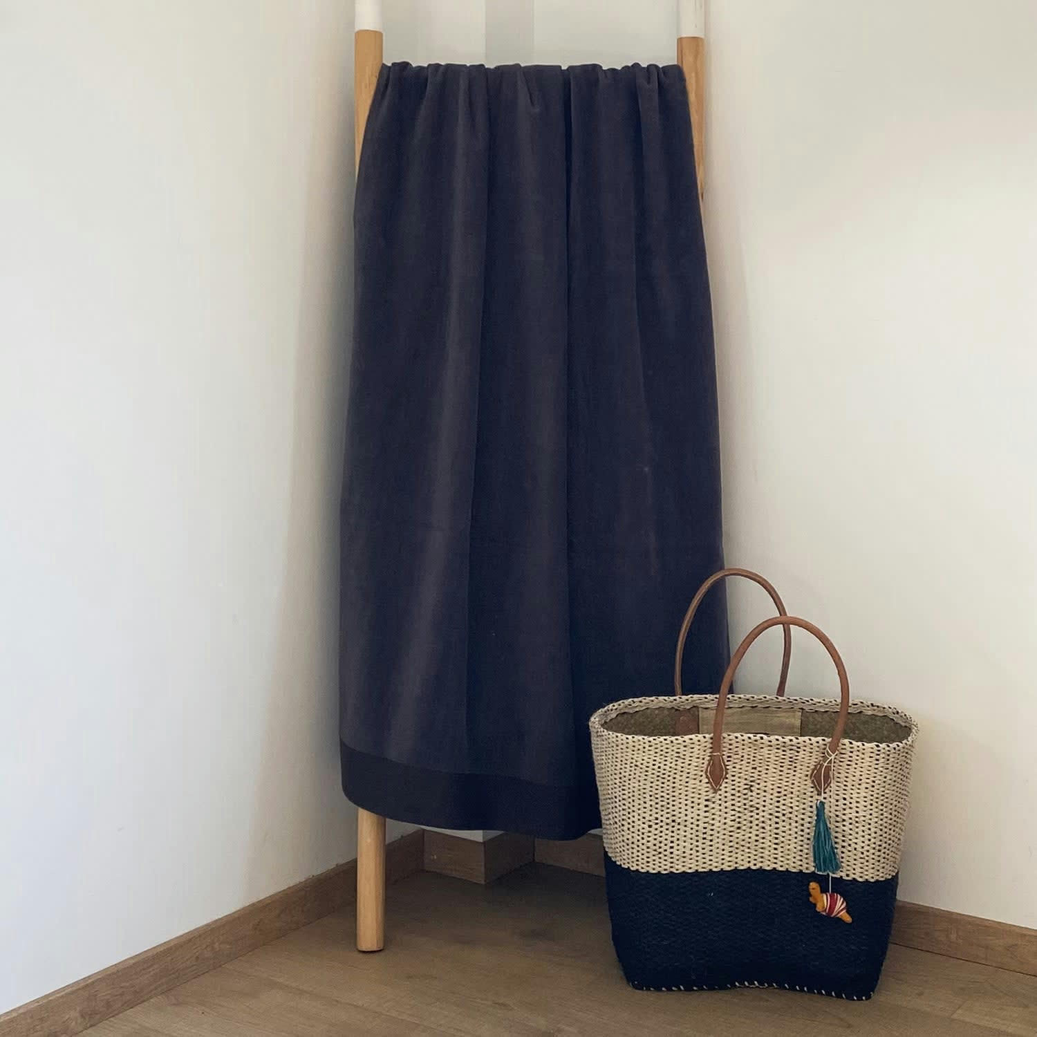 EPONGE VELOURS UNIE - Serviette de bain éponge velours unie 