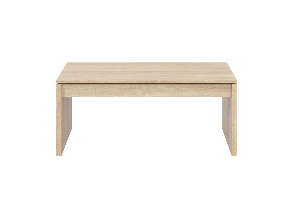 TOM - Table basse à plateau relevable L102cm x H43/54cm - Bois