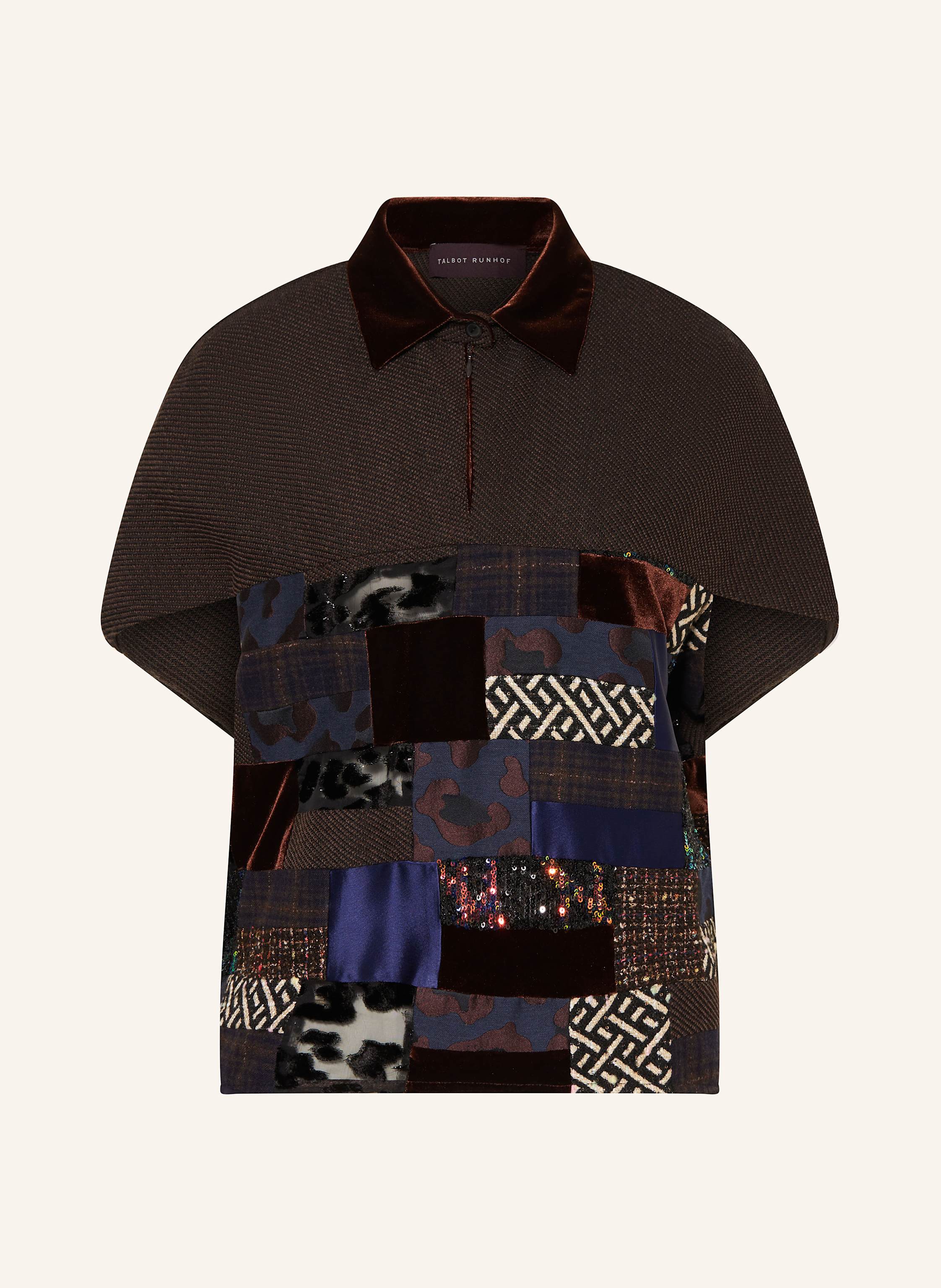 TALBOT RUNHOF Blusenshirt im Materialmix