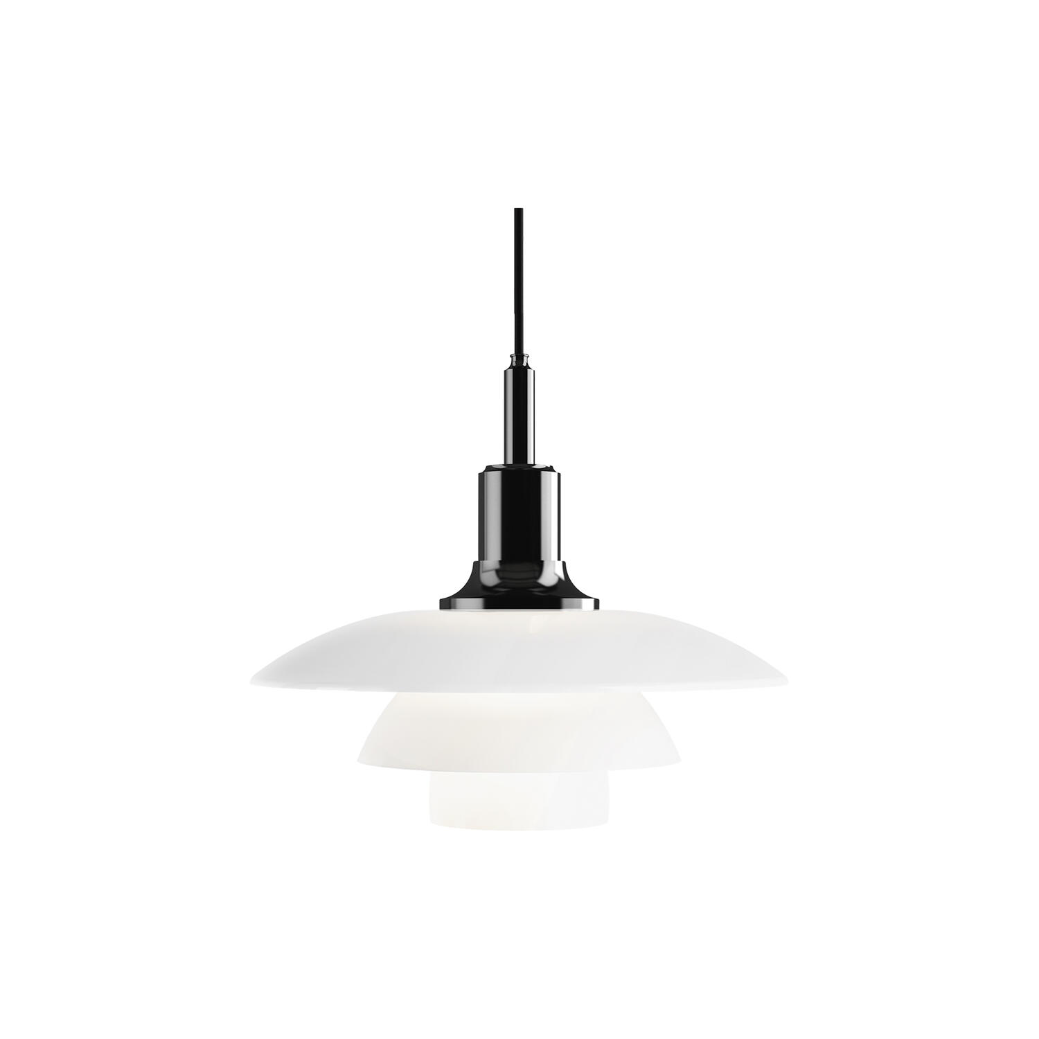 PH 3&frac12;-3 glas pendel, sort