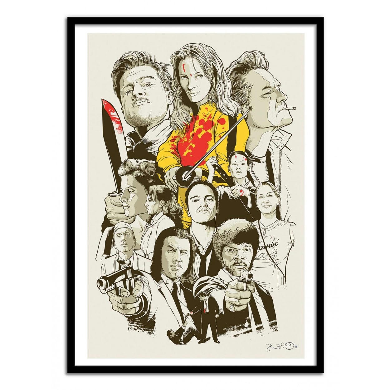JOSHUA BUDICH - BRUTALLY COOL -  Affiche d'art 30 x 40 cm